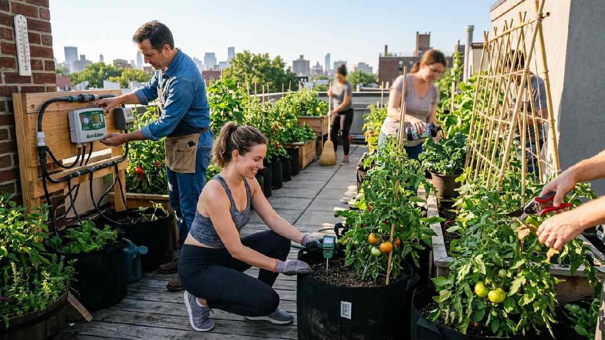 Rood Garden setup & Regular Maintenance service