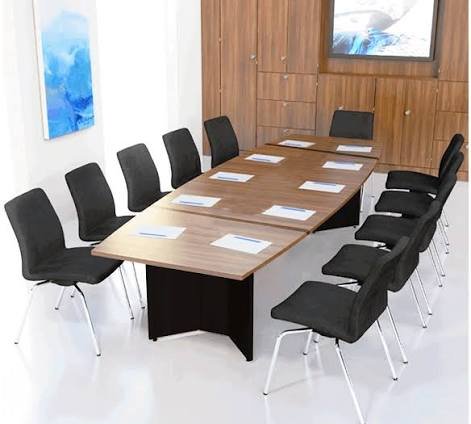 10 seater mahogany polish  conference