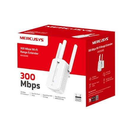 Mercusys 300Mbps High Power Wi-Fi Range Extender