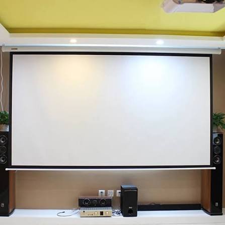 Motorized electric Remote Control Projector screen (84x84 inch)