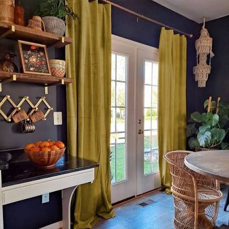 Premium velvet blackout curtains set of 2 panels