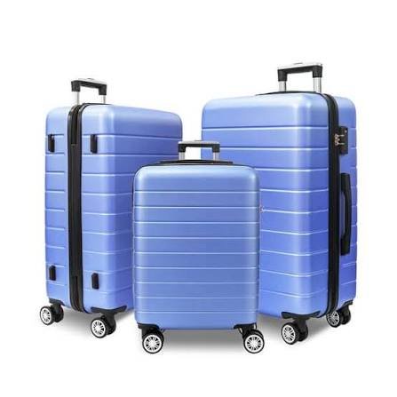 3 piece hard  shell spinner trolley set