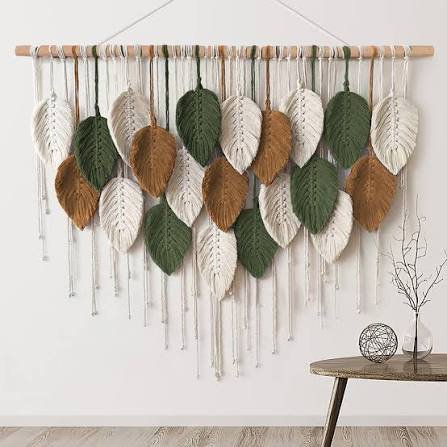 Bohemian hand woven macrame wall hanging tapestry