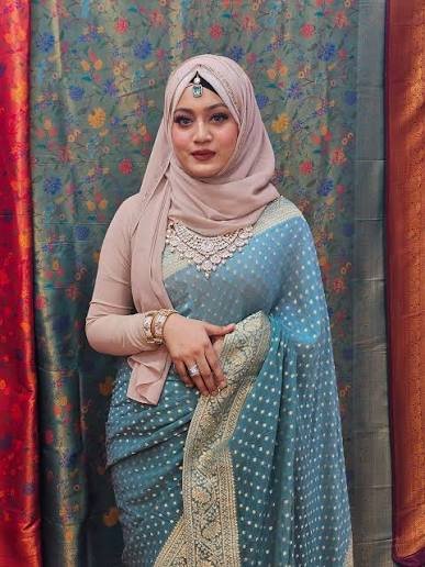 Mirpur katan silk saree with Zari par