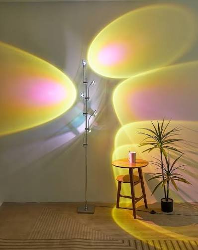 RGB Smart sunset projection Ambient floor lamp