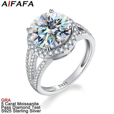 PURE 925 STERLING SILVER  SOLITAIRE ENGAGEMENT RING