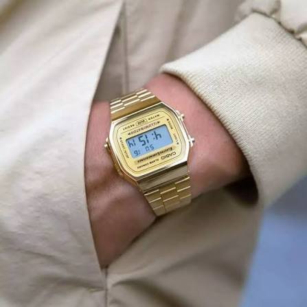 Casio vintage gold digital illuminator watch