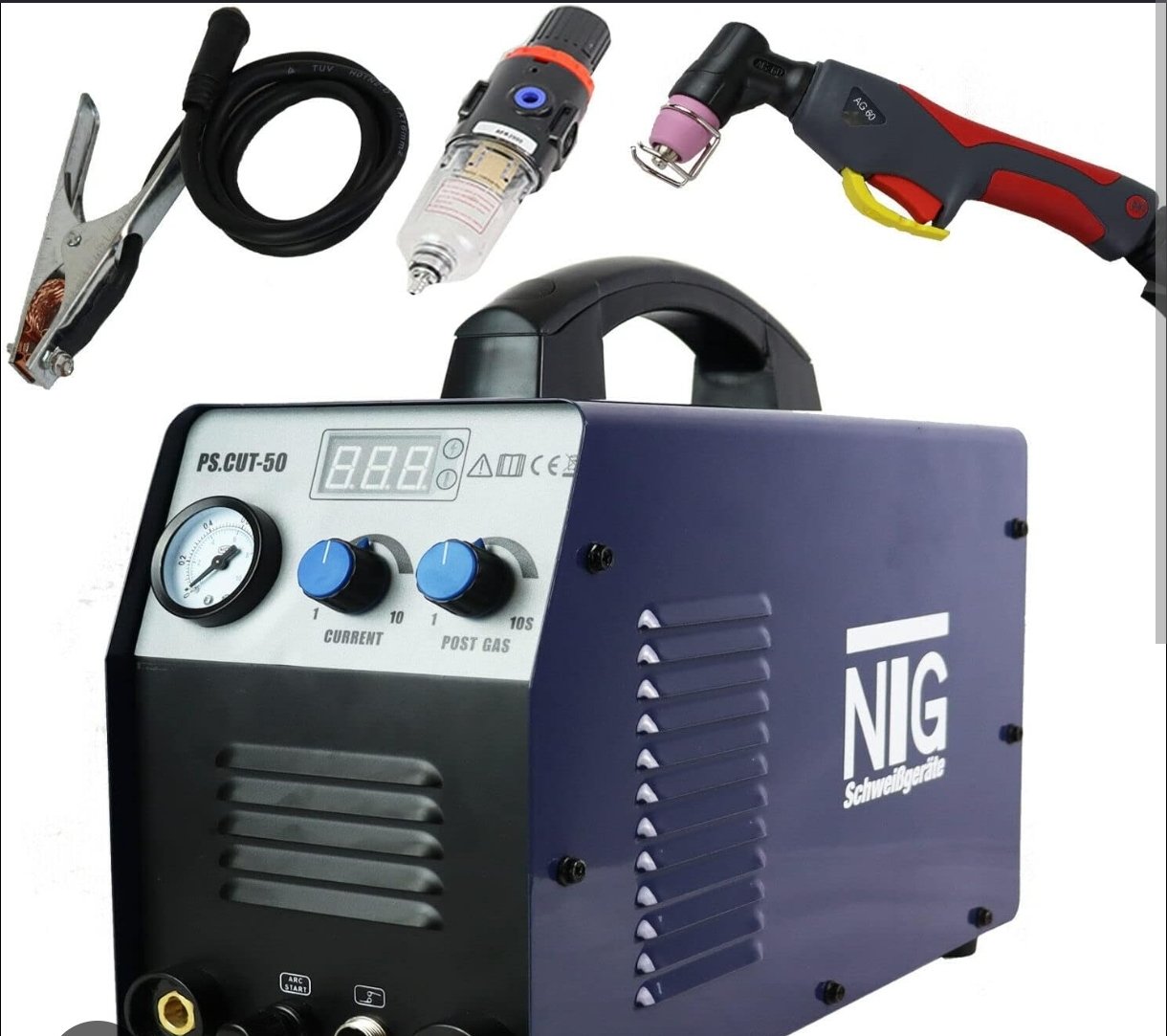 Air Plasma Cutter Machine (50 Amp / 12mm Clean Cut)