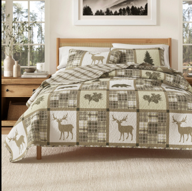 Rustic Batik Bedspread