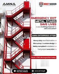 Fire Safety Door & Emergency Exit Staircase Installation