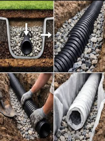 Subsoil French Drain & Groundwater Lowering System
