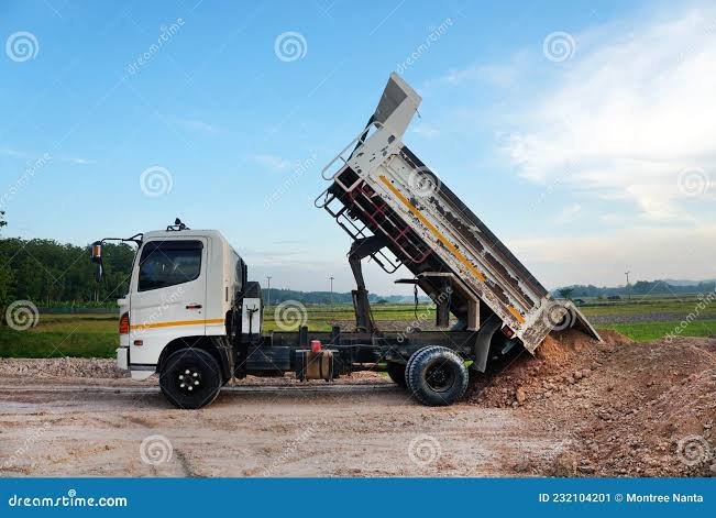 Dump-Truck Red Soil & Excavation Waste Filling with Compaction