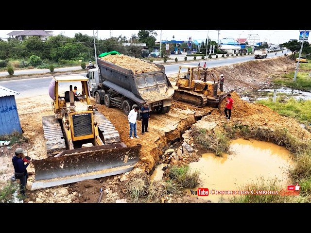 Dump-Truck Red Soil & Excavation Waste Filling with Compaction